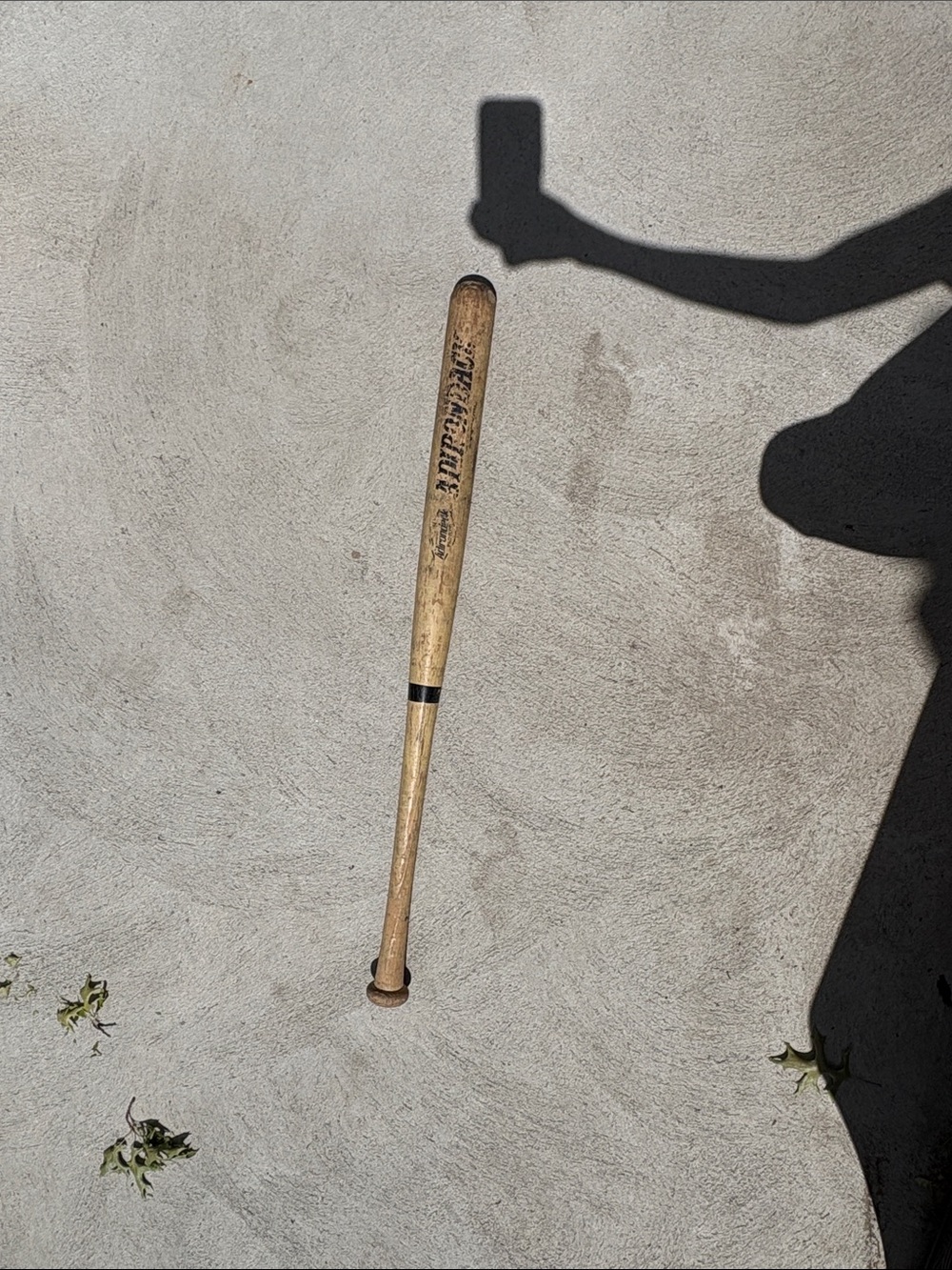 Vintage Wood Baseball Bat - Natural Finish